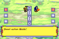 Text box: Shoot action Missile!